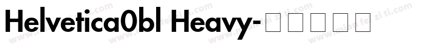 Helvetica0bl Heavy字体转换